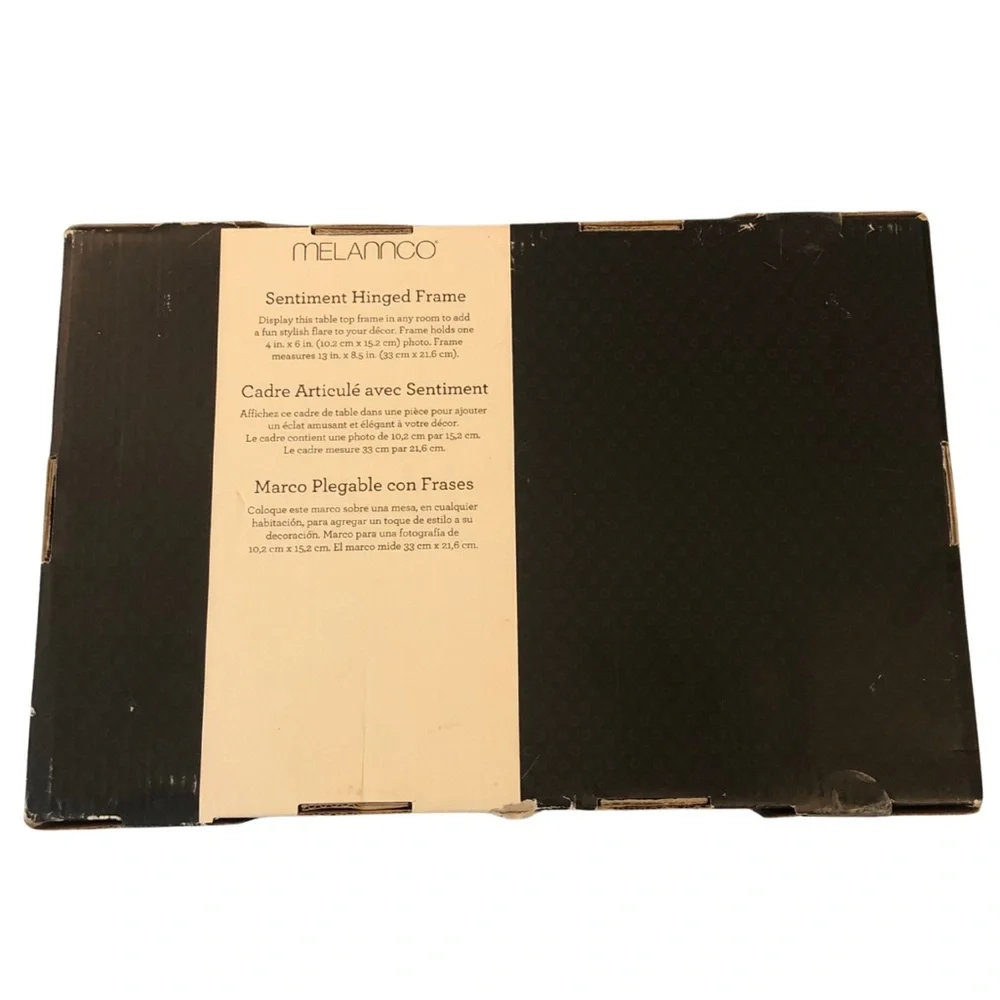 NIB | 2016 Melannco Sentiment Hinged Picture Frame | Nursery Decor